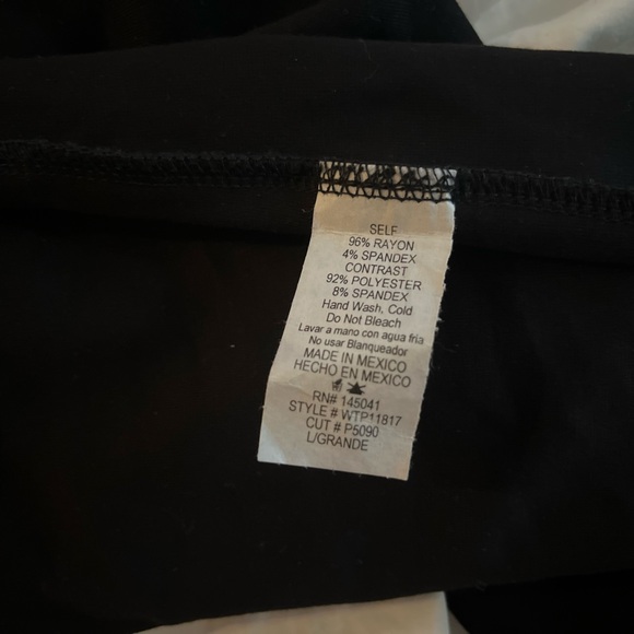 Win Win Black Jogger Large Lace High Waisted Pants Comfy Fitting - Picture 6 of 7